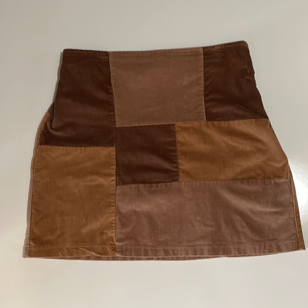 Hollister Patchwork, Corduroy Skirt